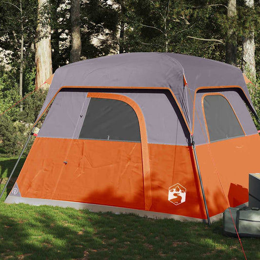 Campingzelt 4 Personen Orange Wasserdicht