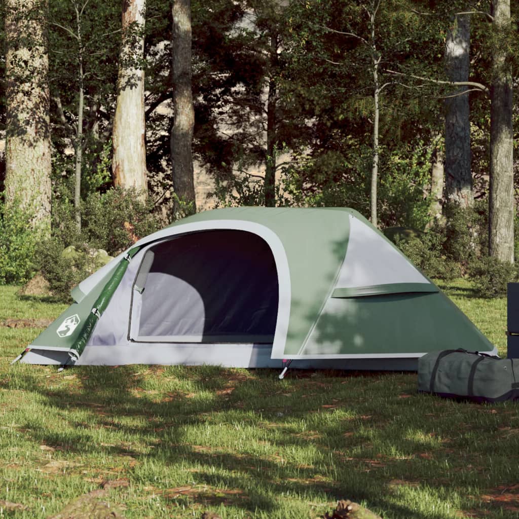 Tente de Camping Dôme 1 Personne Verte Etanche