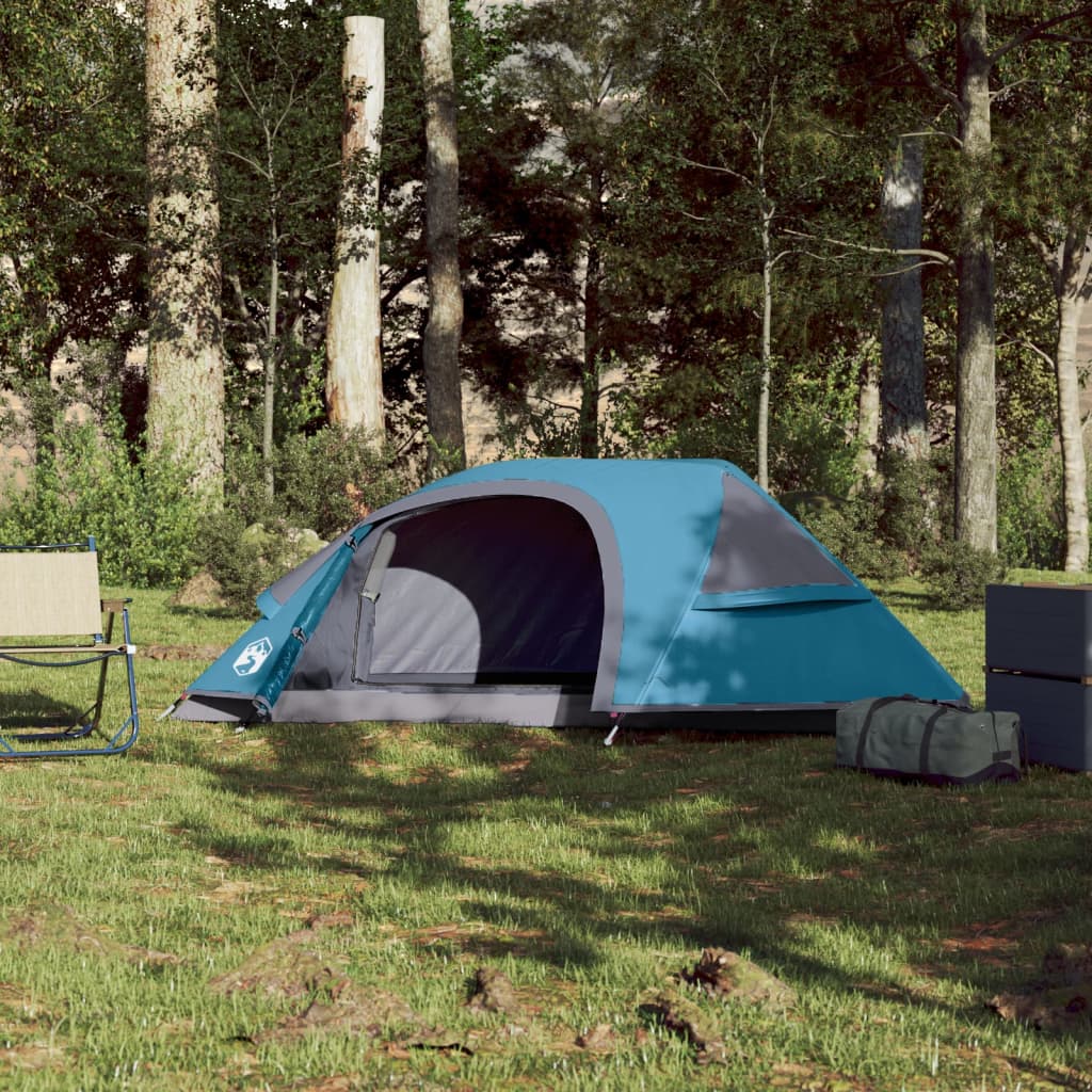 Tente de Camping Dôme 1 Personne Bleue Etanche