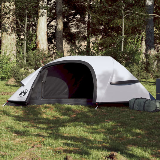 Tente de Camping Dôme 1 Personne Blanc Occultant Etanche