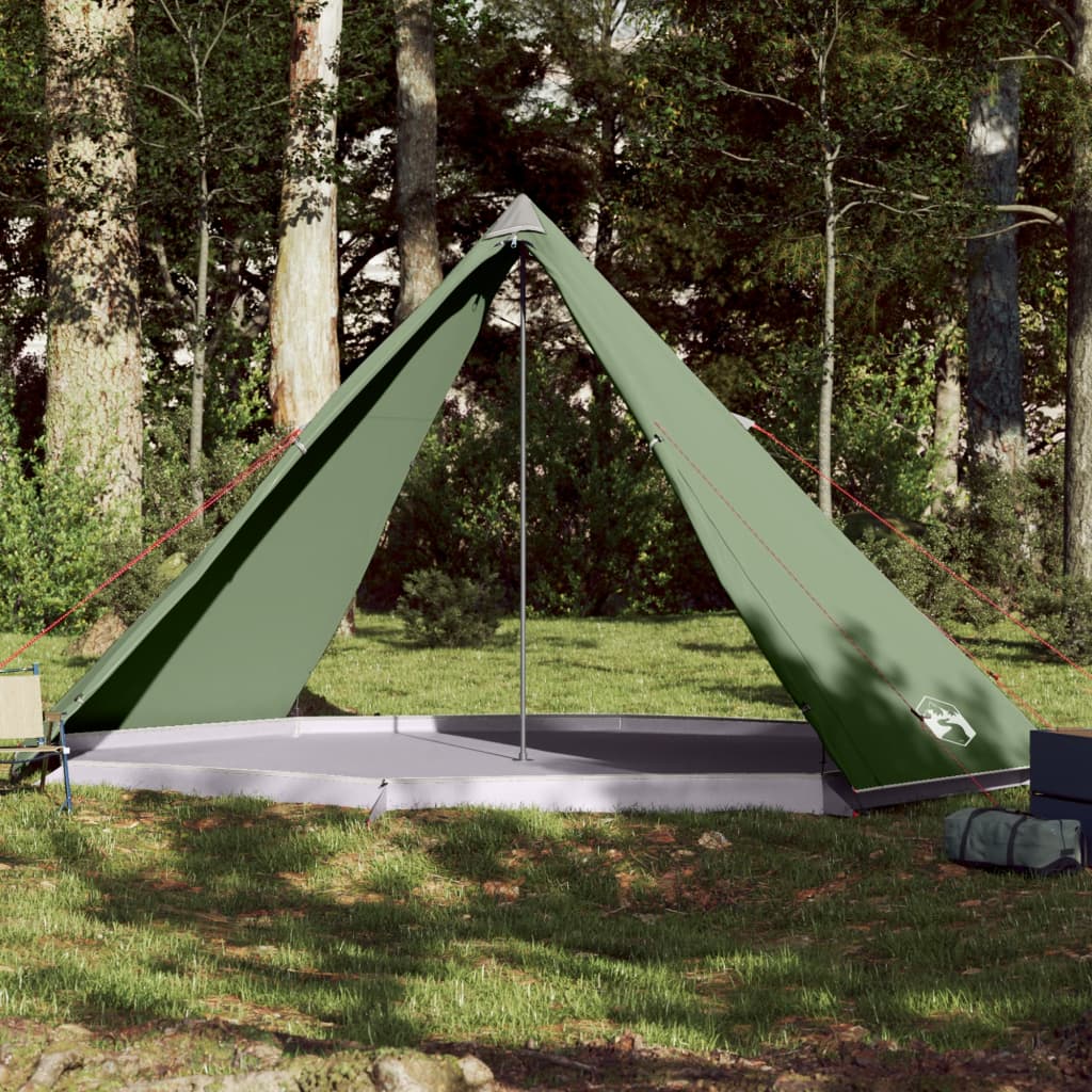 Tente tipi familiale 8 personnes verte imperméable