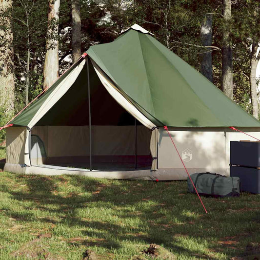 Tipi-Familienzelt 6 Personen Grün Wasserdicht