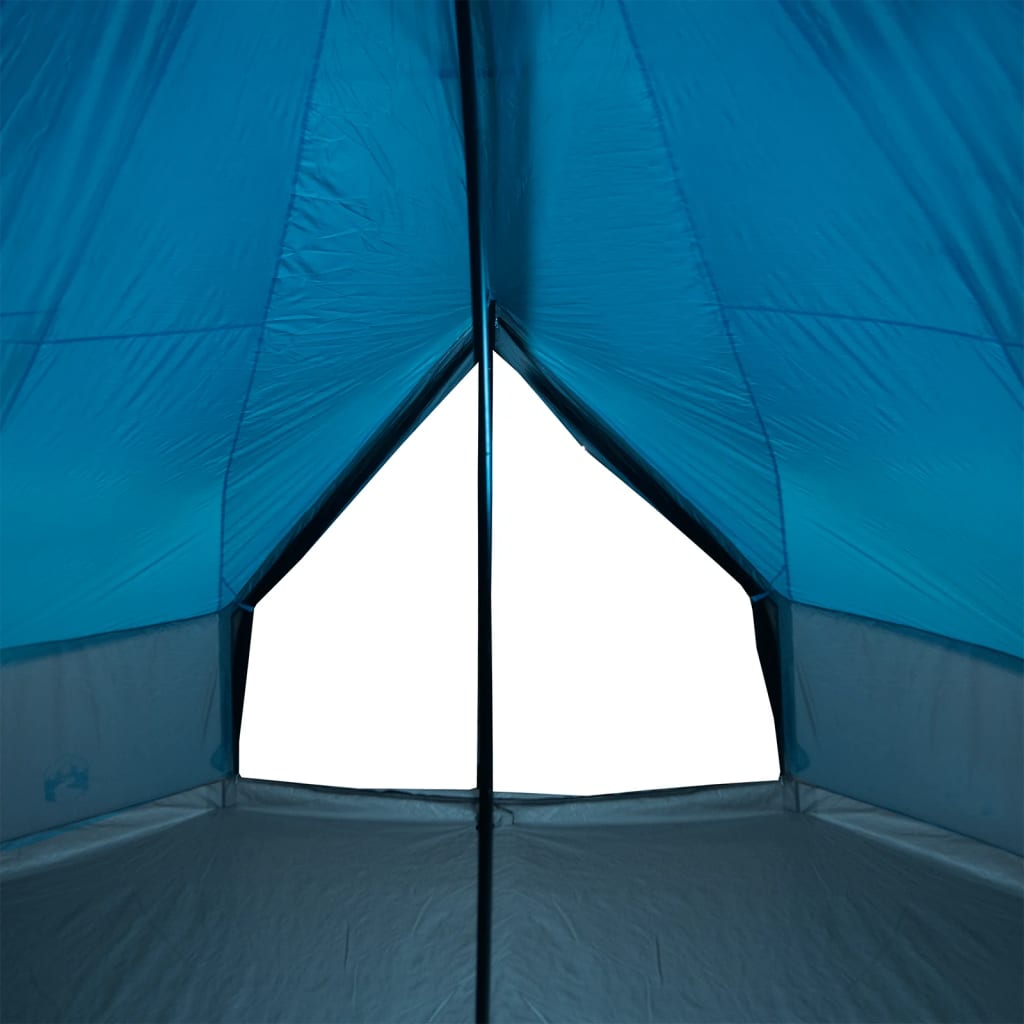 Tente familiale Tipi 12 personnes bleue imperméable