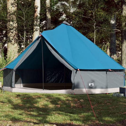 Tente familiale Tipi 12 personnes bleue imperméable