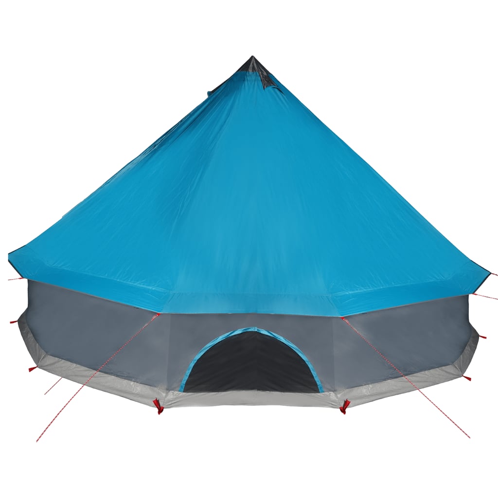 Tente familiale Tipi 10 personnes bleue imperméable