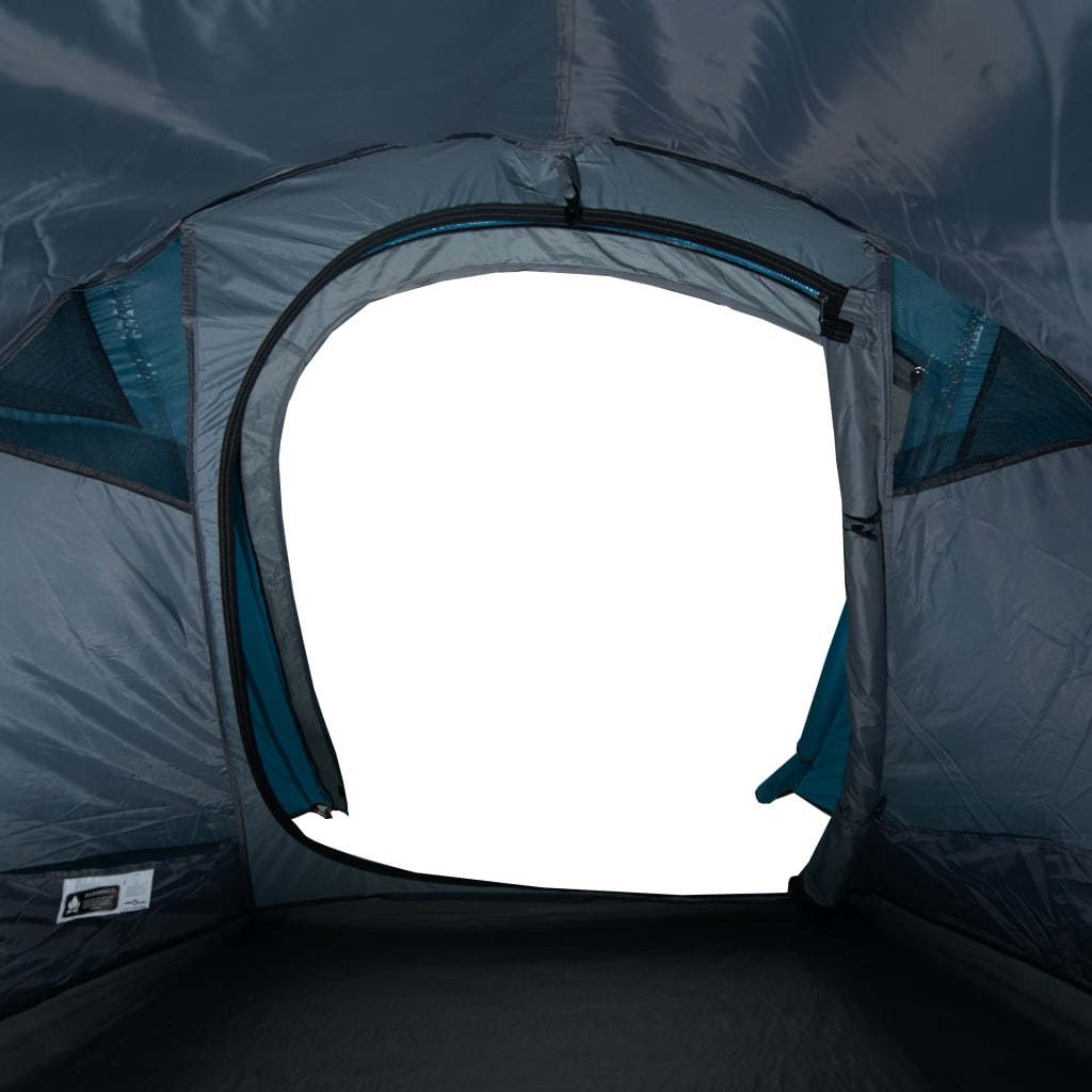 Tente tunnel 3 personnes bleue imperméable