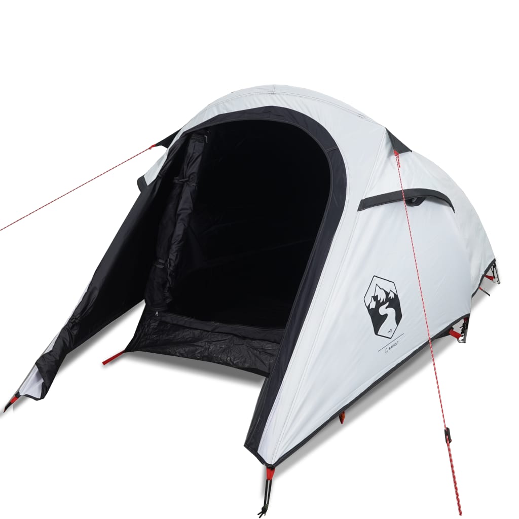 Tente de camping tunnel 3 personnes blanc foncé imperméable