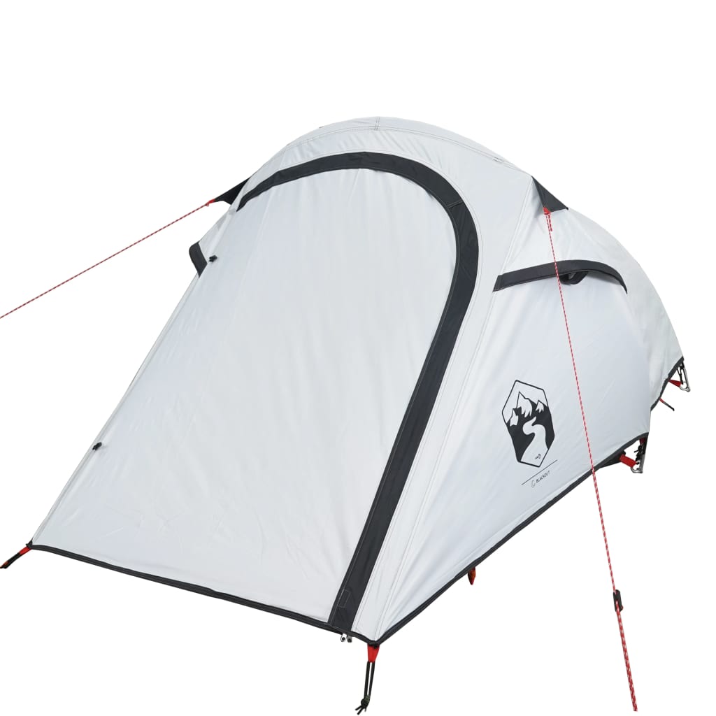 Tente de camping tunnel 3 personnes blanc foncé imperméable