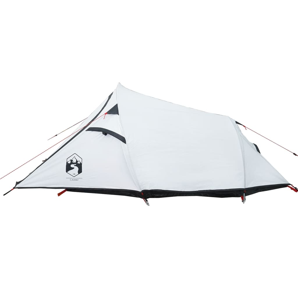 Tente de camping tunnel 2 personnes blanc foncé imperméable