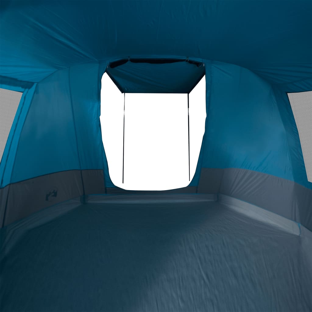 Tente tunnel 4 personnes bleue imperméable