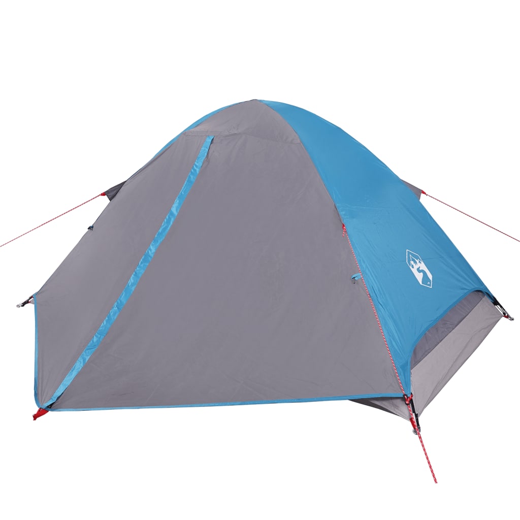 Tente de camping dôme 2 personnes bleue imperméable