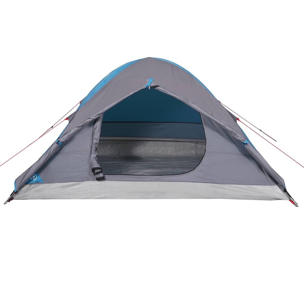 Tente de camping dôme 2 personnes bleue imperméable