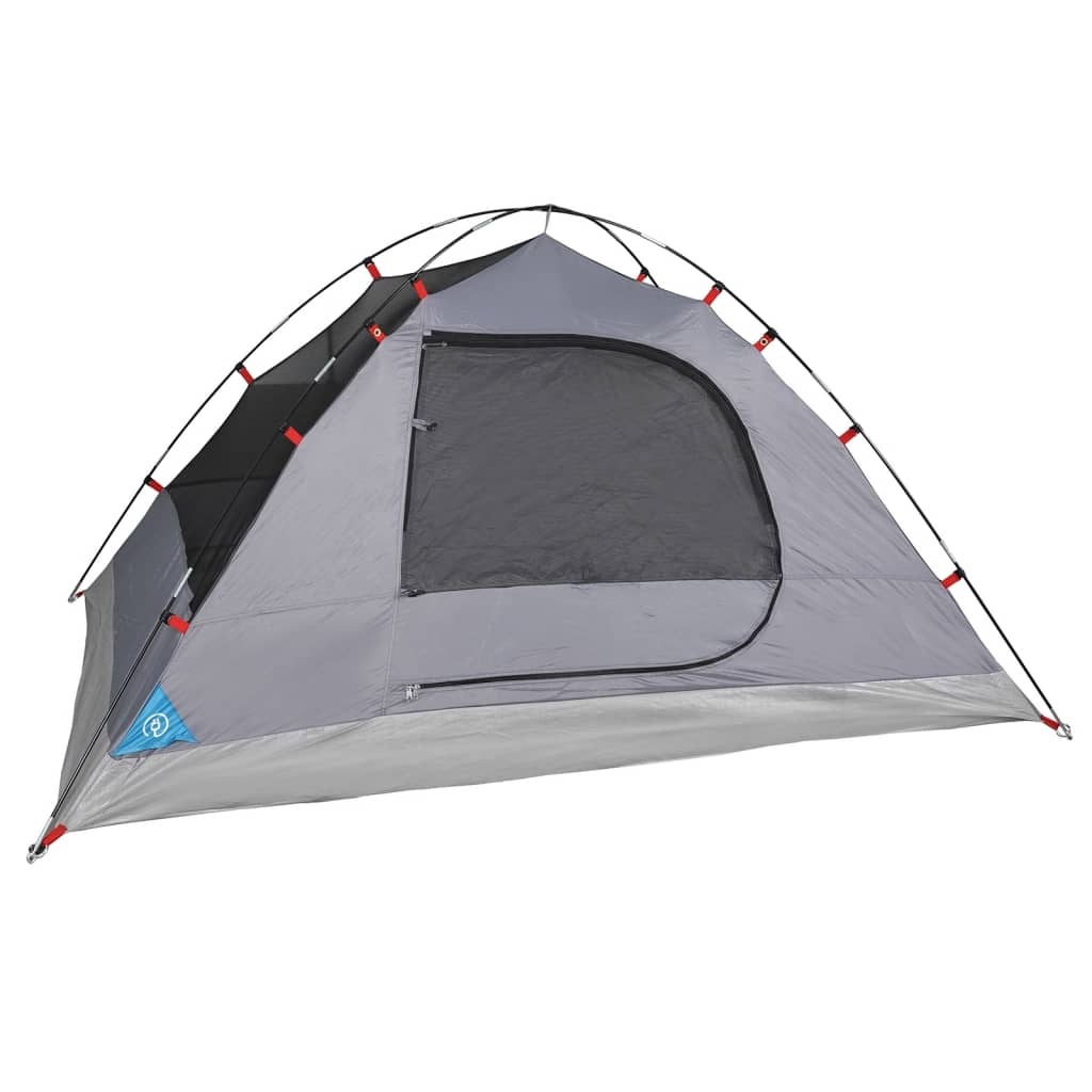 Tente de camping dôme 2 personnes bleue imperméable