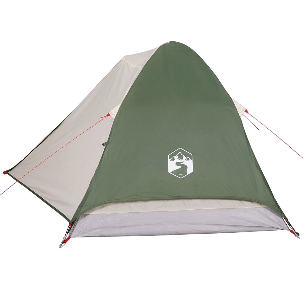 Tente de camping dôme 4 personnes verte imperméable