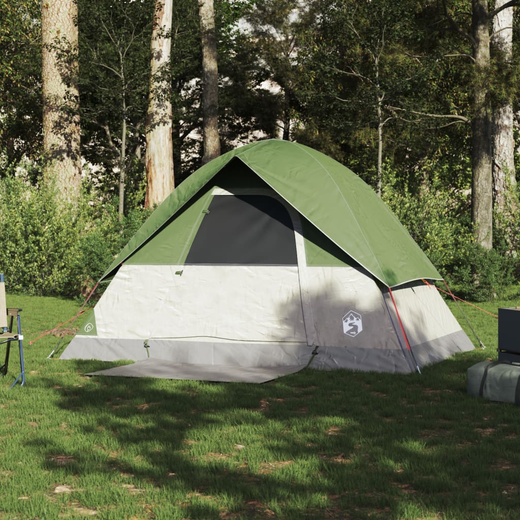 Tente de camping dôme 2 personnes verte imperméable