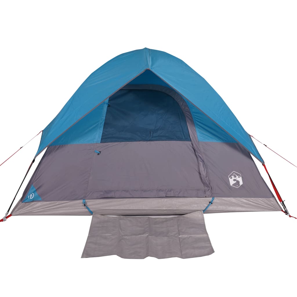 Tente de camping dôme 2 personnes bleue imperméable