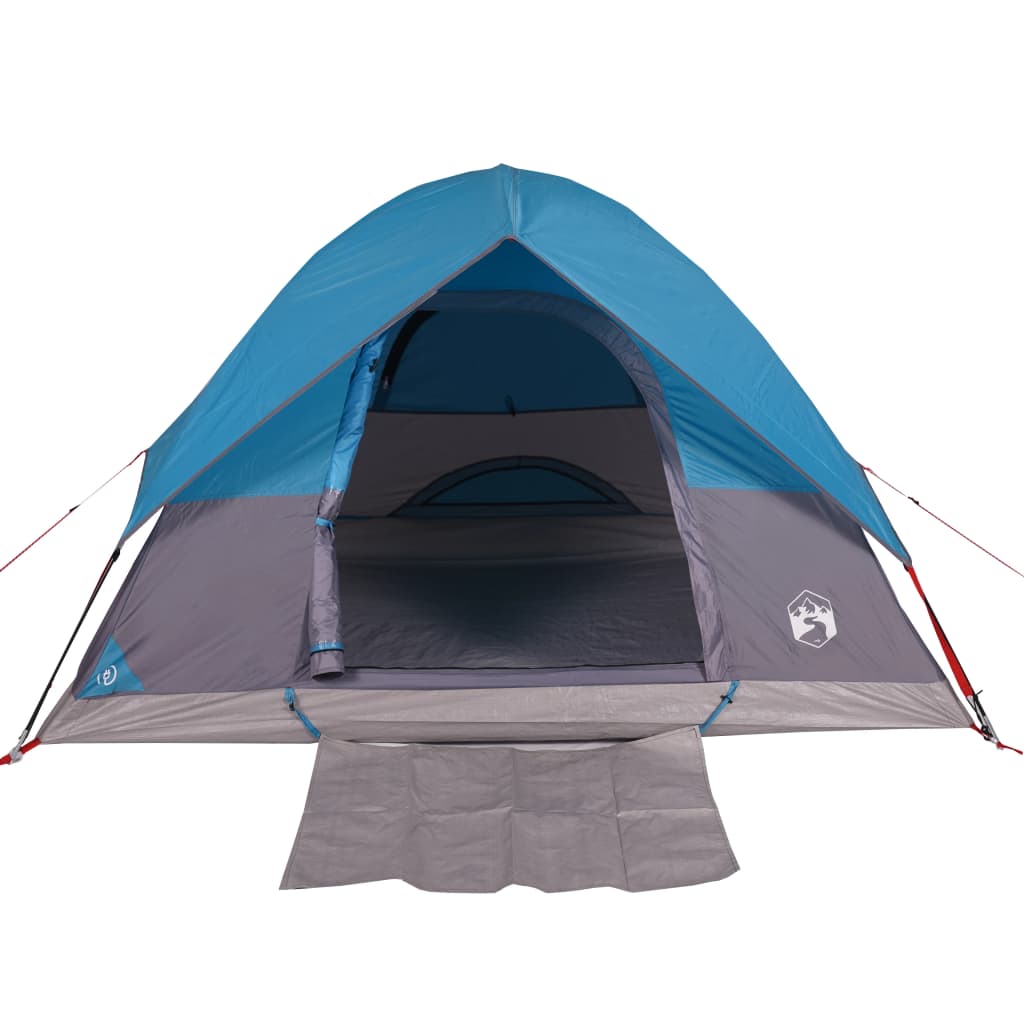 Tente de camping dôme 2 personnes bleue imperméable