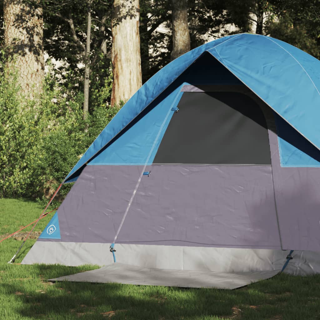 Tente de camping dôme 2 personnes bleue imperméable