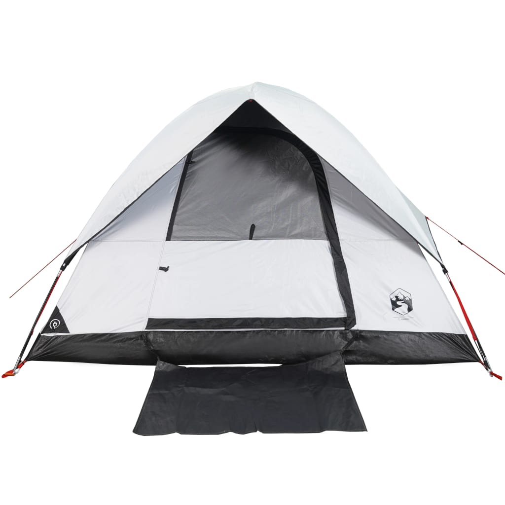 Tente de camping dôme 2 personnes blanc foncé imperméable