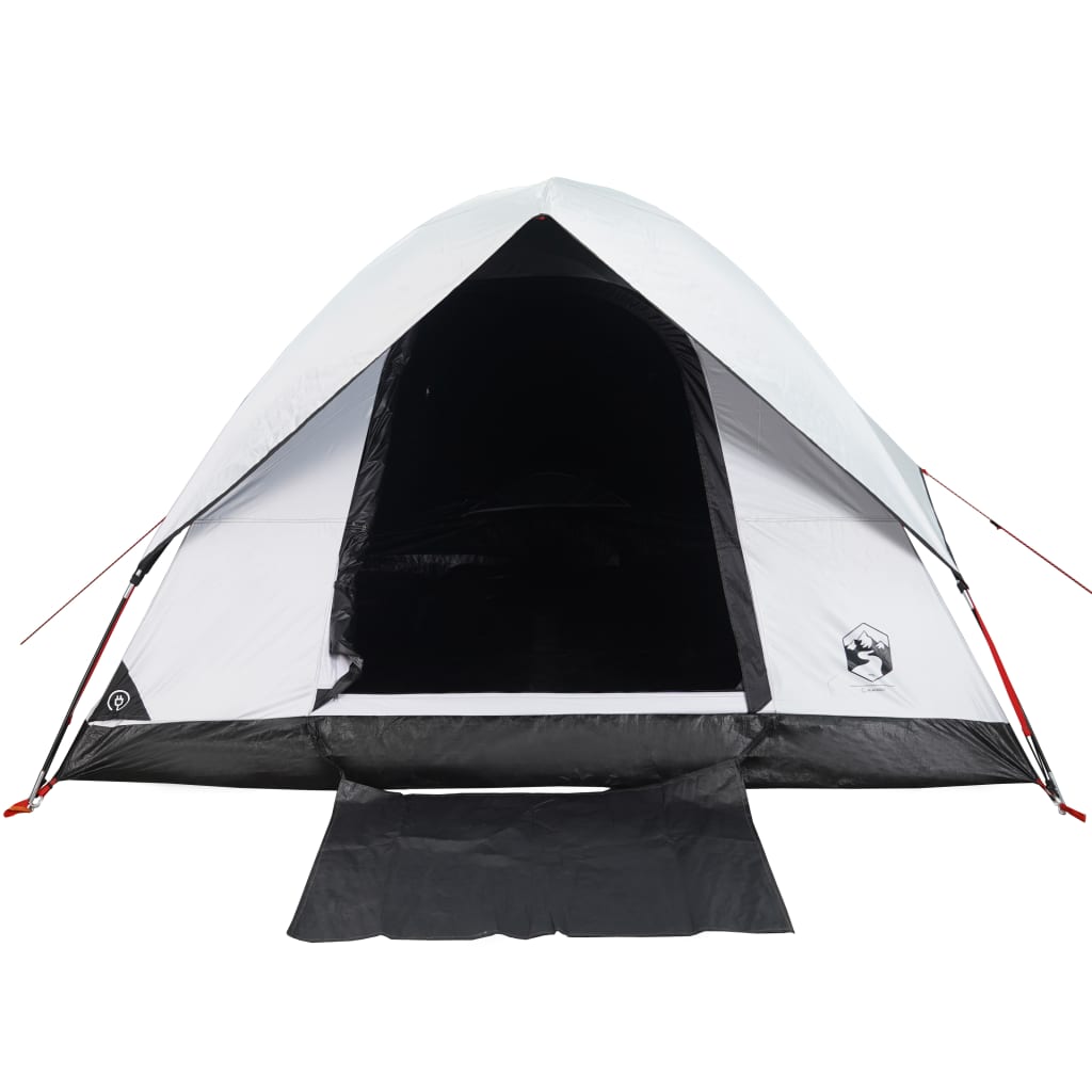 Tente de camping dôme 2 personnes blanc foncé imperméable