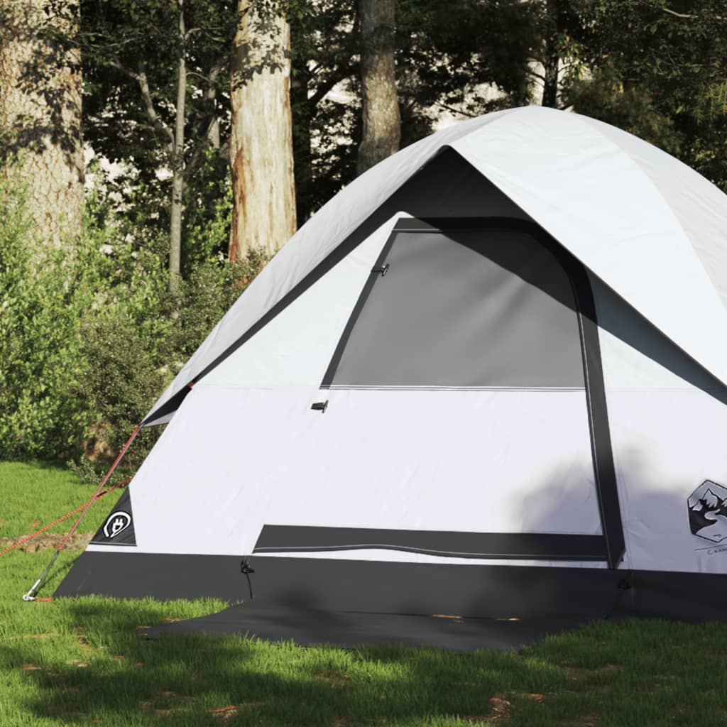 Tente de camping dôme 2 personnes blanc foncé imperméable