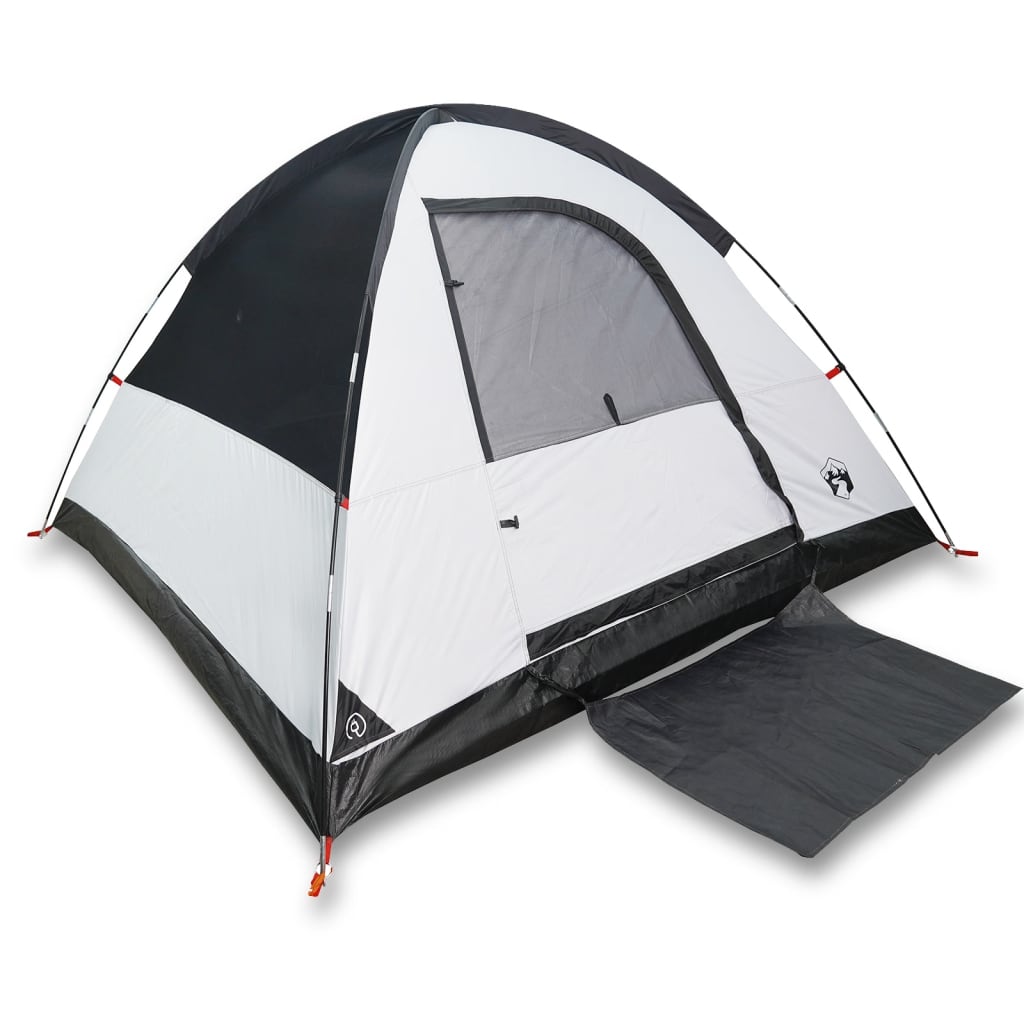 Tente de camping dôme 3 personnes blanc foncé imperméable