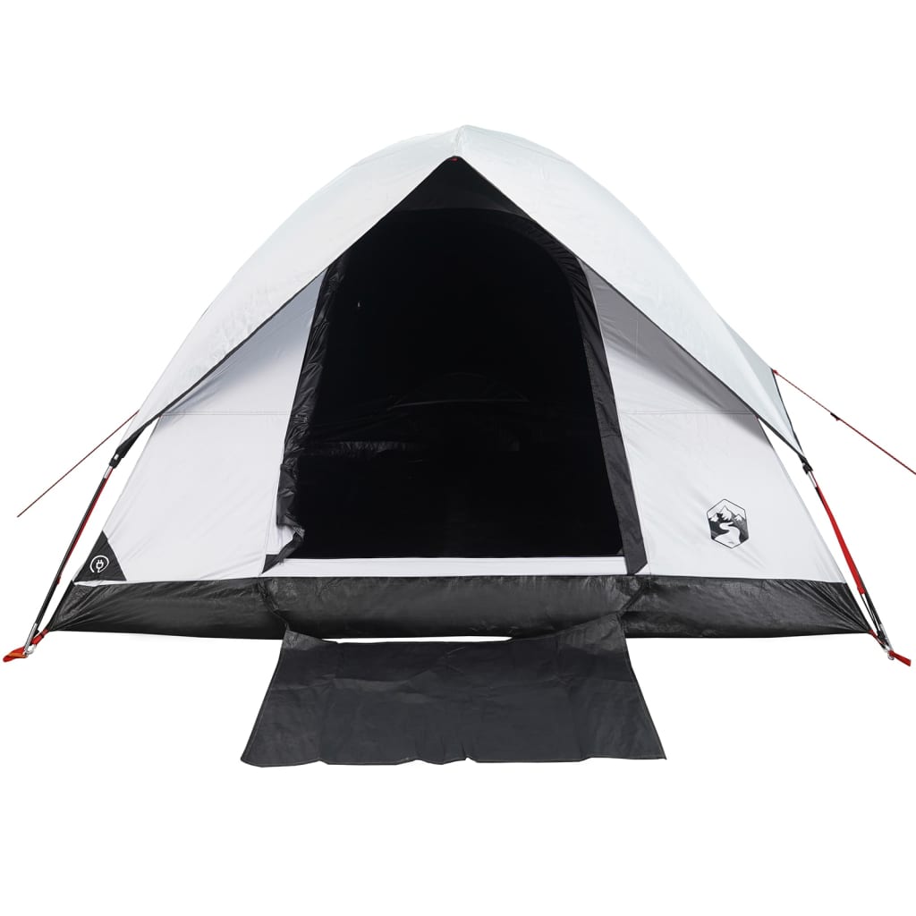 Tente de camping dôme 3 personnes blanc foncé imperméable