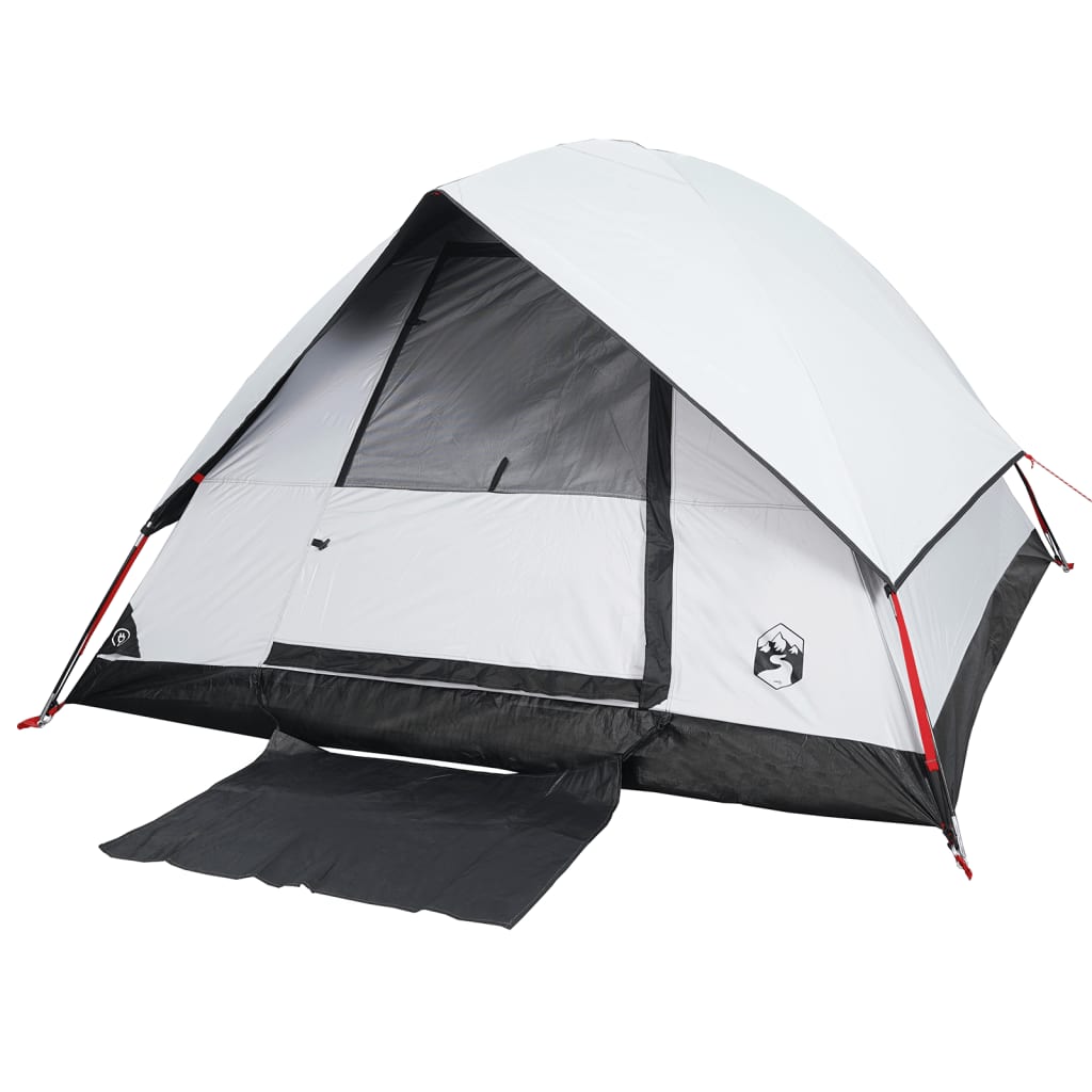 Tente de camping dôme 3 personnes blanc foncé imperméable