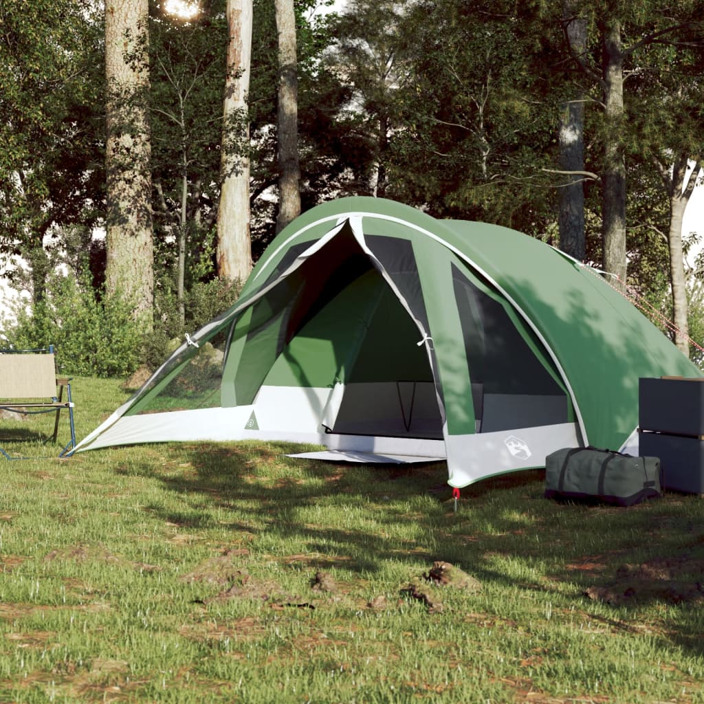 Tente de camping 4 personnes verte imperméable