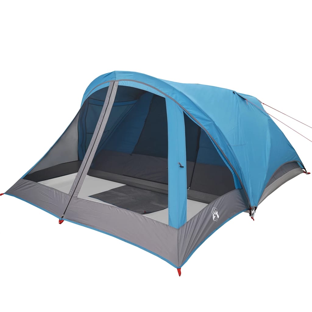 Tente de camping 4 personnes bleue imperméable