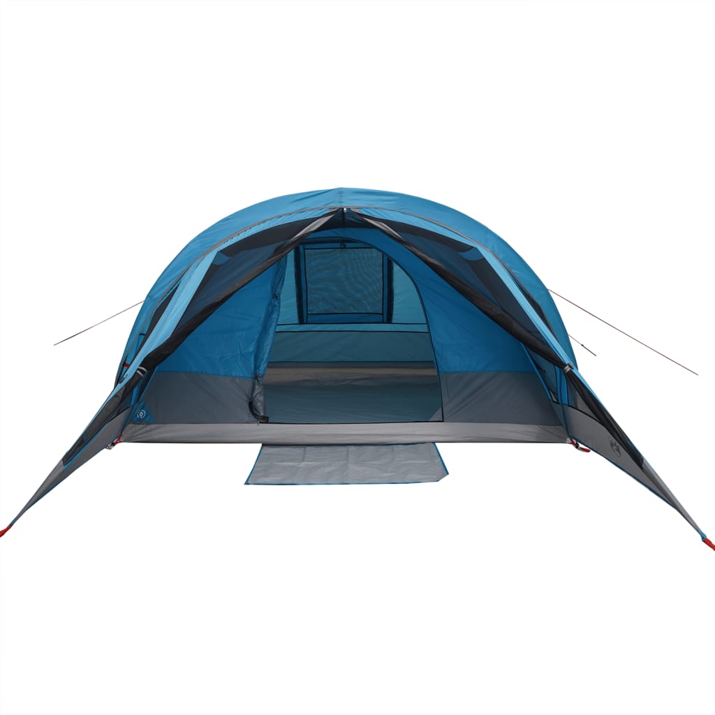 Tente de camping 4 personnes bleue imperméable