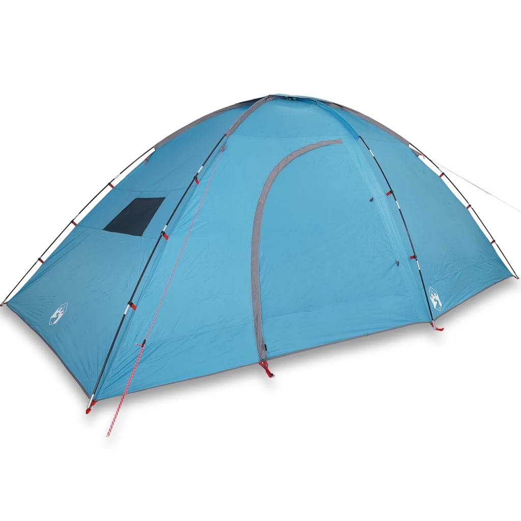 Tente de camping 8 personnes bleue imperméable