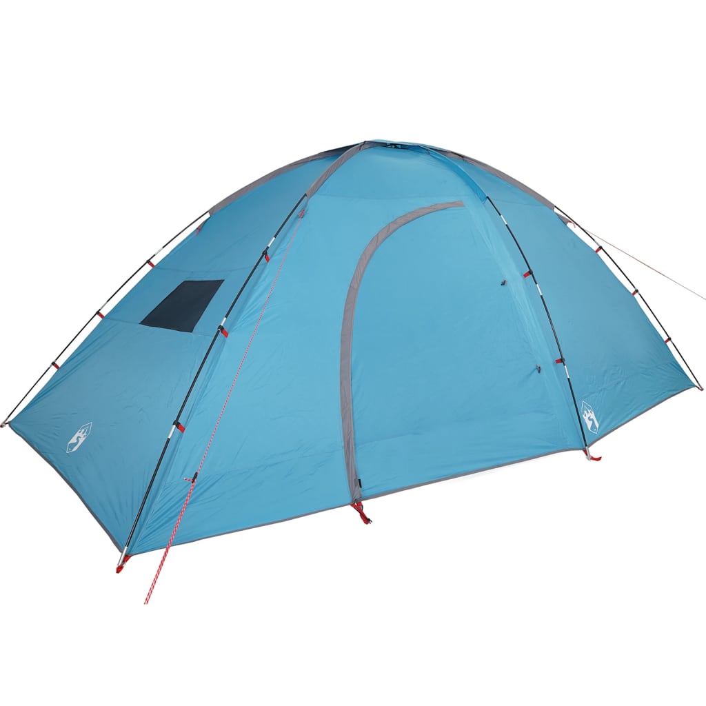 Tente de camping 8 personnes bleue imperméable