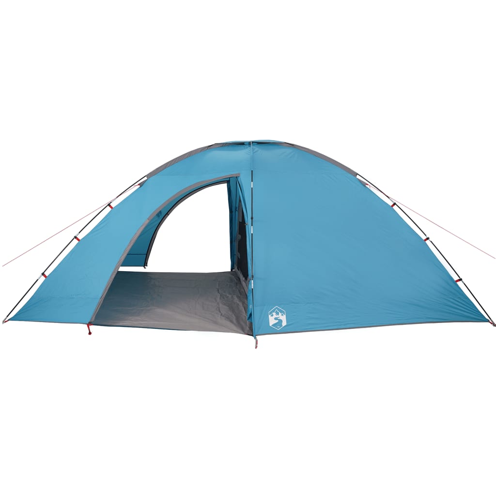 Tente de camping 8 personnes bleue imperméable