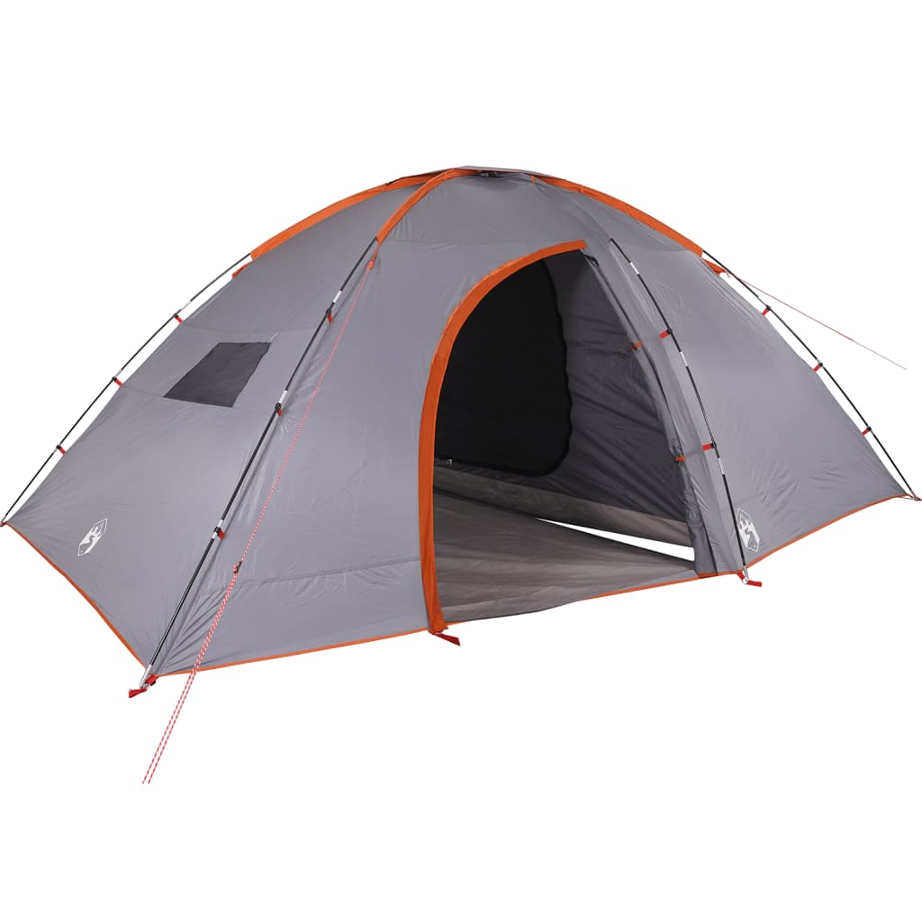 Tente de camping 8 personnes orange imperméable