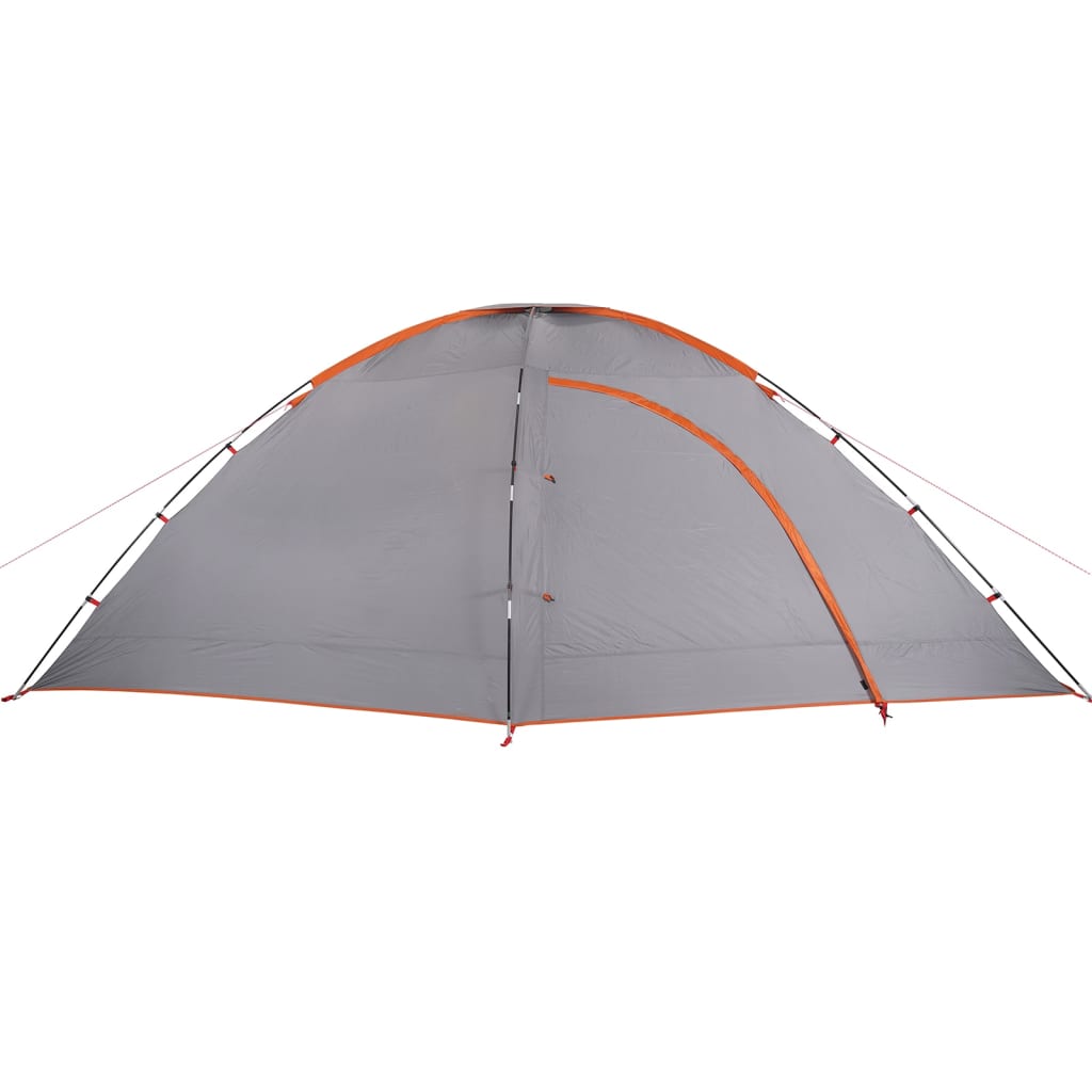 Tente de camping 8 personnes orange imperméable