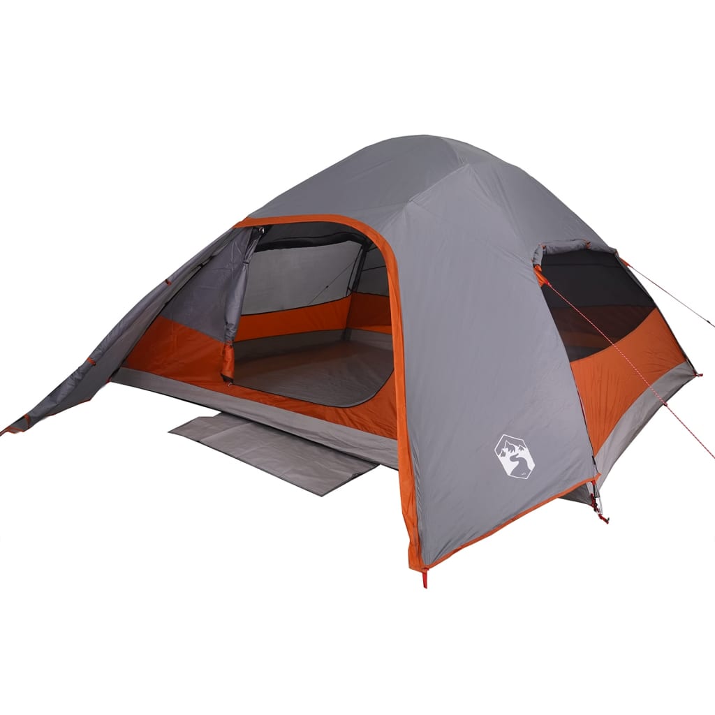 Tente de camping dôme 4 personnes grise imperméable