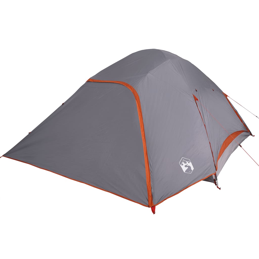 Tente de camping dôme 4 personnes grise imperméable