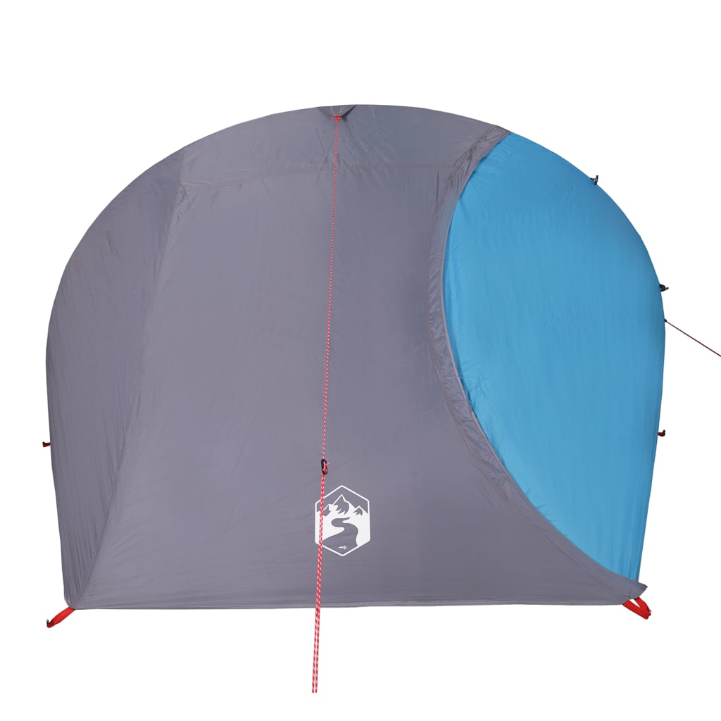 Tente de camping dôme 4 personnes bleue imperméable