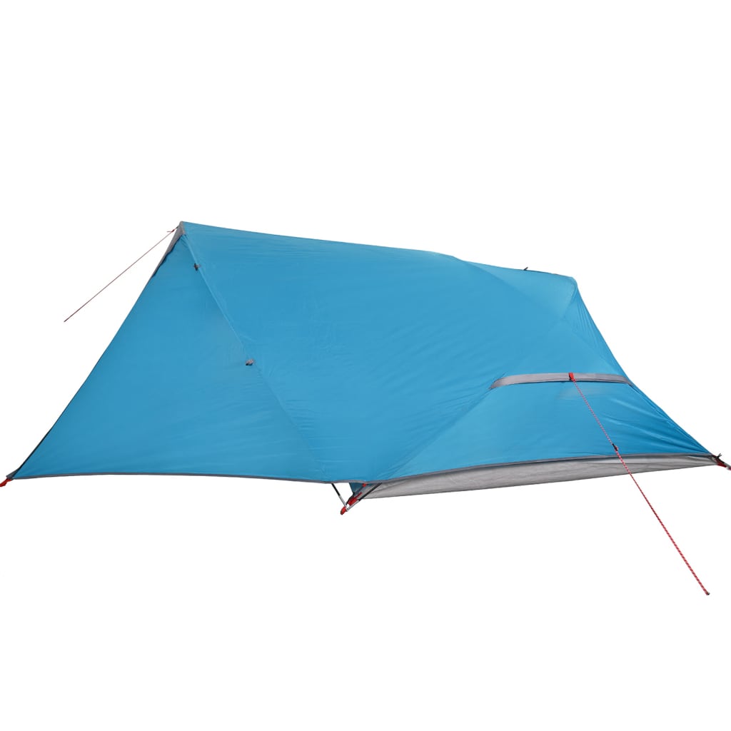 Tente de camping dôme 4 personnes bleue imperméable