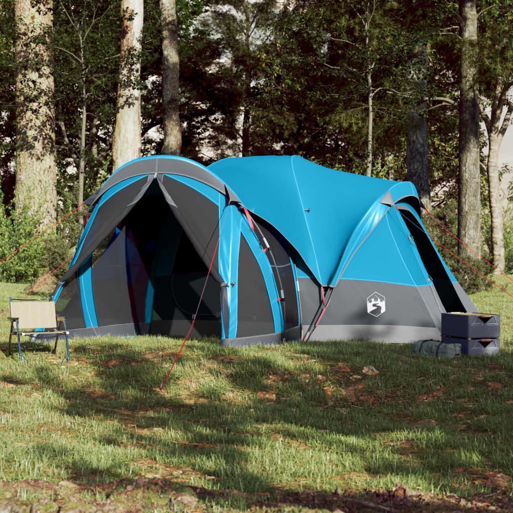 Tente tipi familiale 8 personnes bleue imperméable