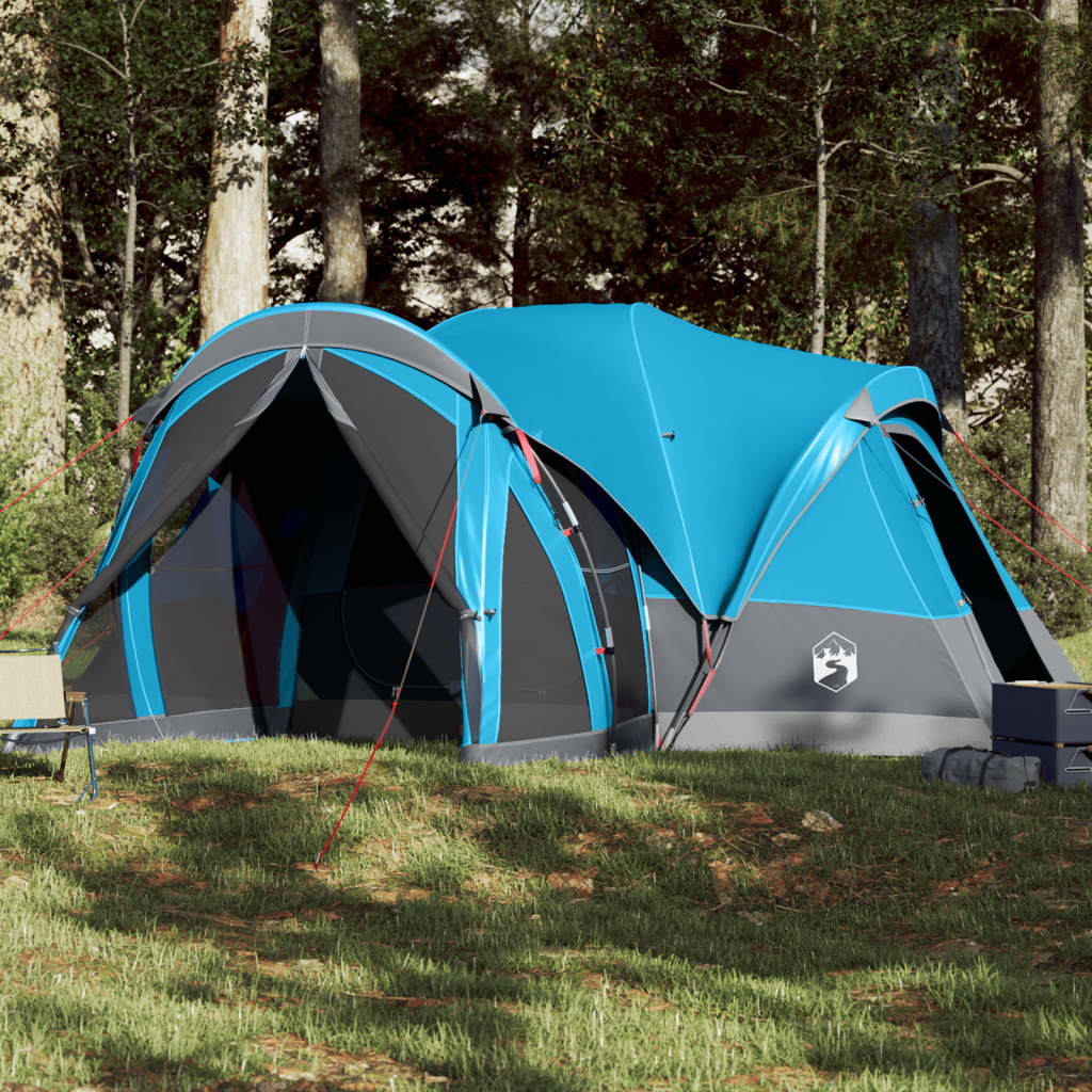 Tente tipi familiale 8 personnes bleue imperméable