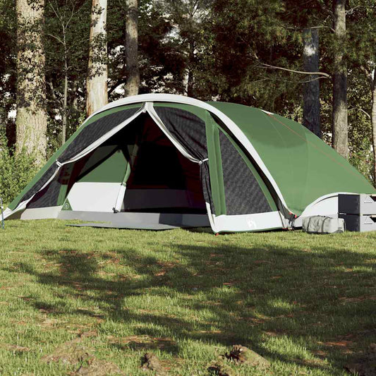 Tente familiale pour 6 personnes verte imperméable