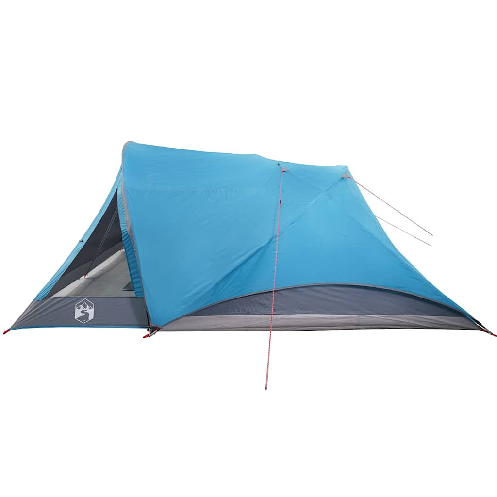 Tente familiale pour 6 personnes bleue imperméable