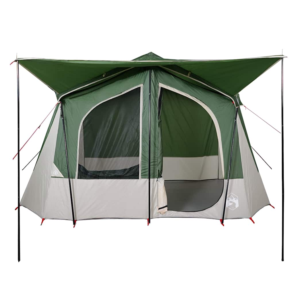 Tente de camping 5 personnes verte imperméable