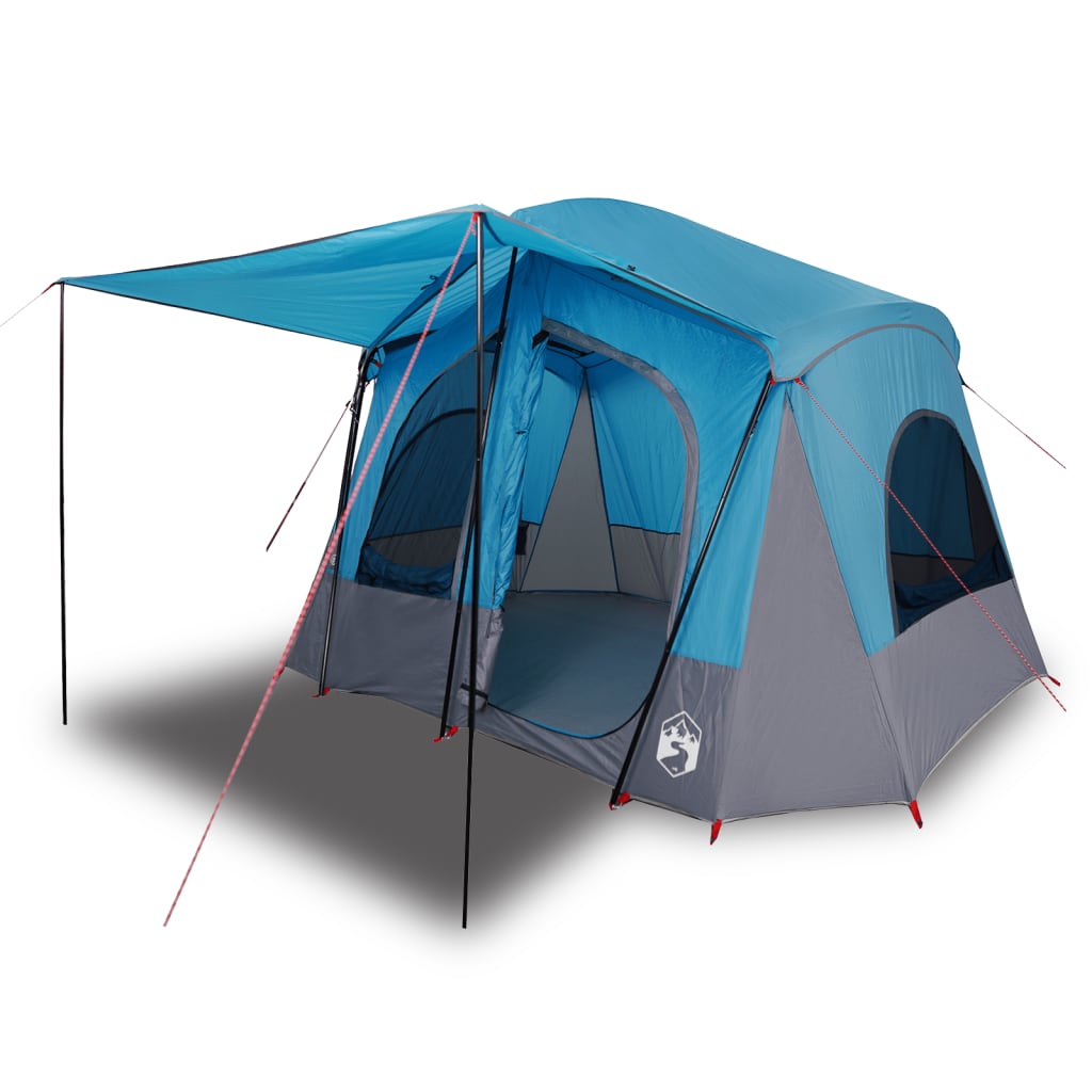 Tente de camping 5 personnes bleue imperméable