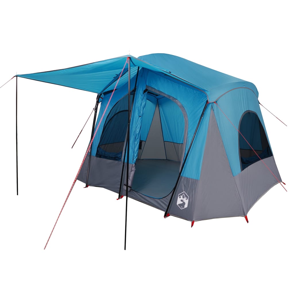 Tente de camping 5 personnes bleue imperméable