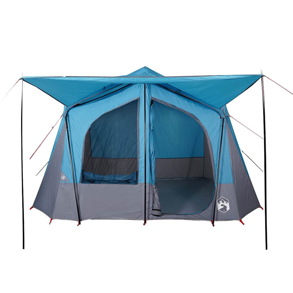 Tente de camping 5 personnes bleue imperméable