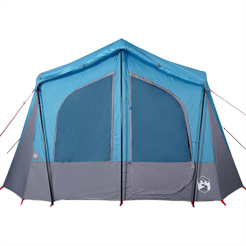 Tente de camping 5 personnes bleue imperméable