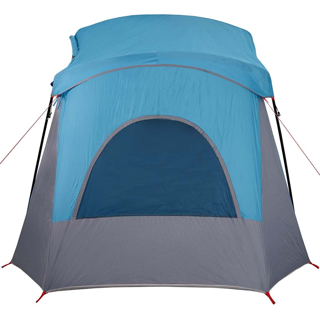 Tente de camping 5 personnes bleue imperméable